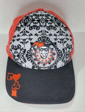 Retro Harley Quinn Six Flags Red and Black Baseball Dad Cap Adult Unisex